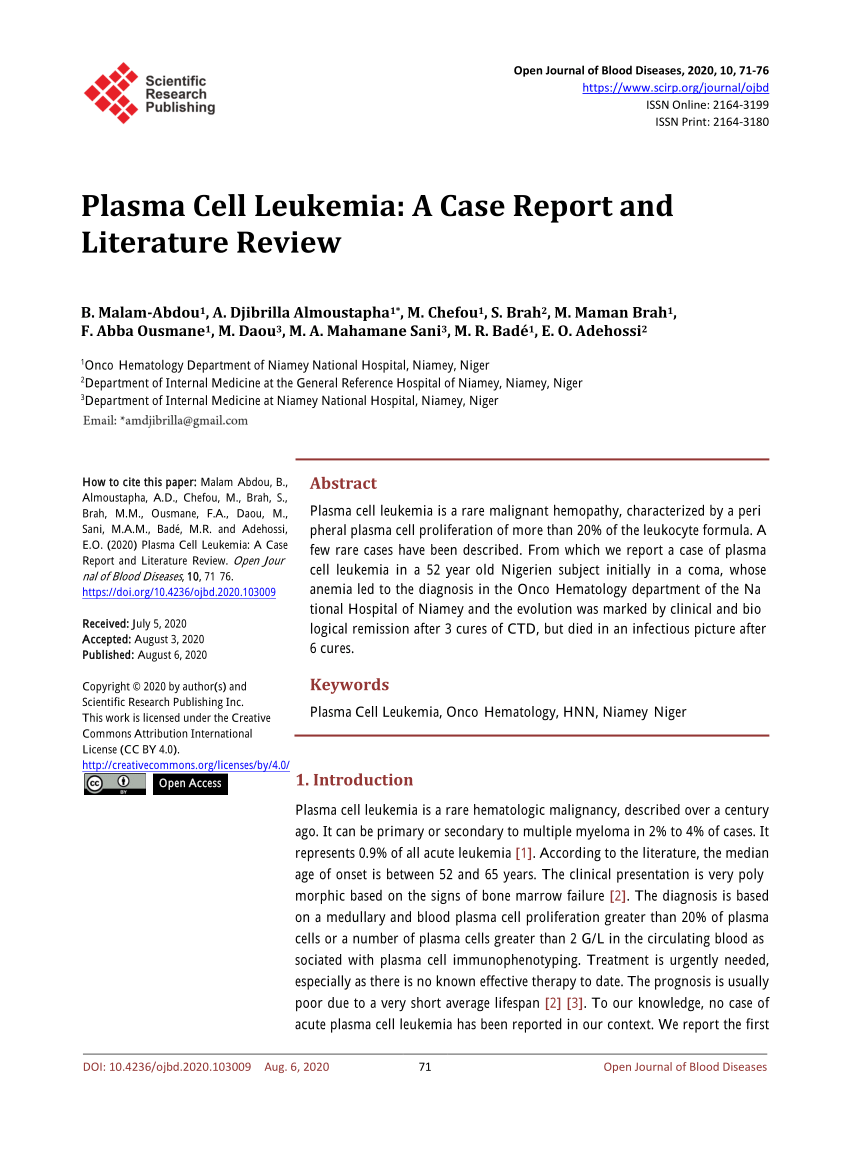 leukemia research case report