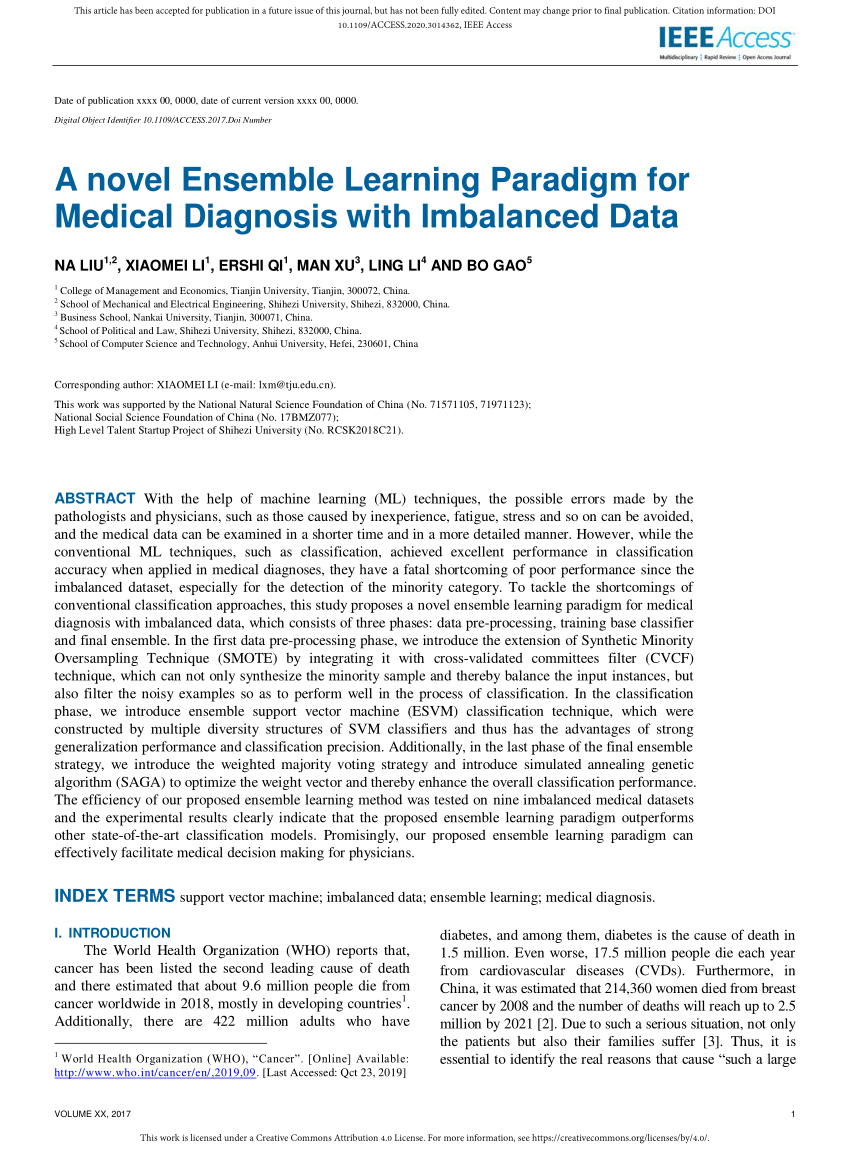 PDF) A Novel Ensemble Learning Paradigm for Medical Diagnosis With ...