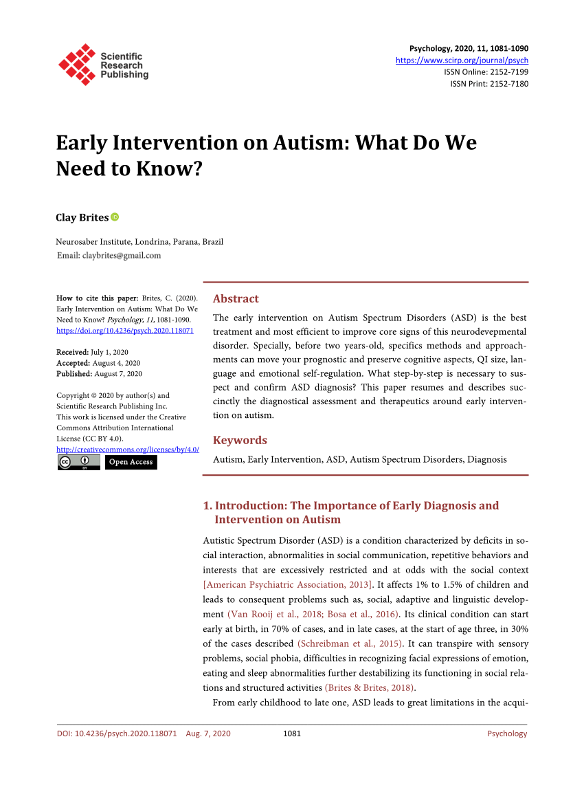 case study early intervention