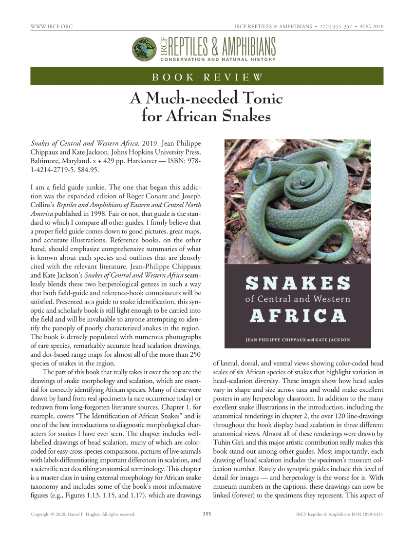 Snakes of Central and Western Africa