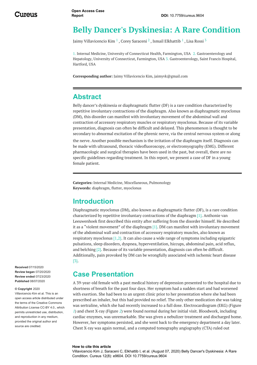 Cureus, Obstructive Sleep Apnea and Role of the Diaphragm