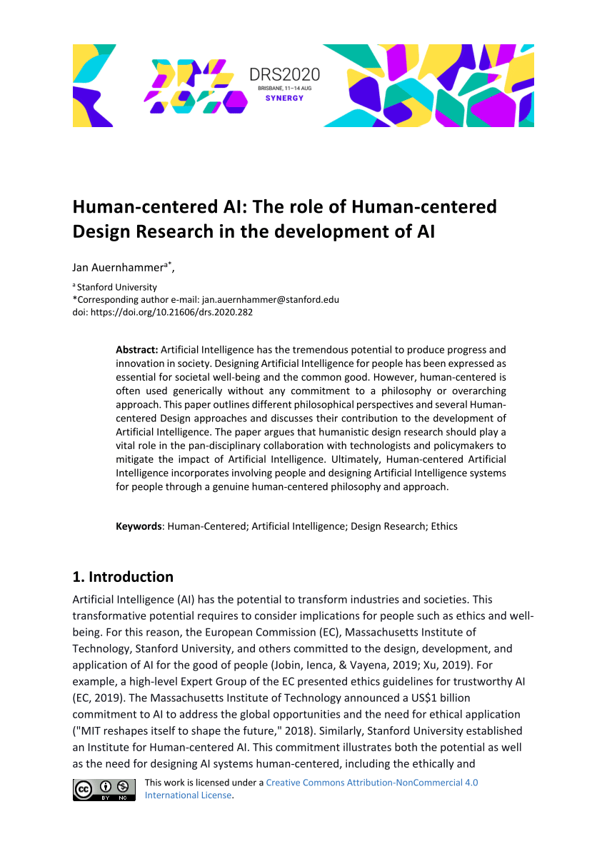 Stanford Institute for Human-Centered Artificial Intelligence - On