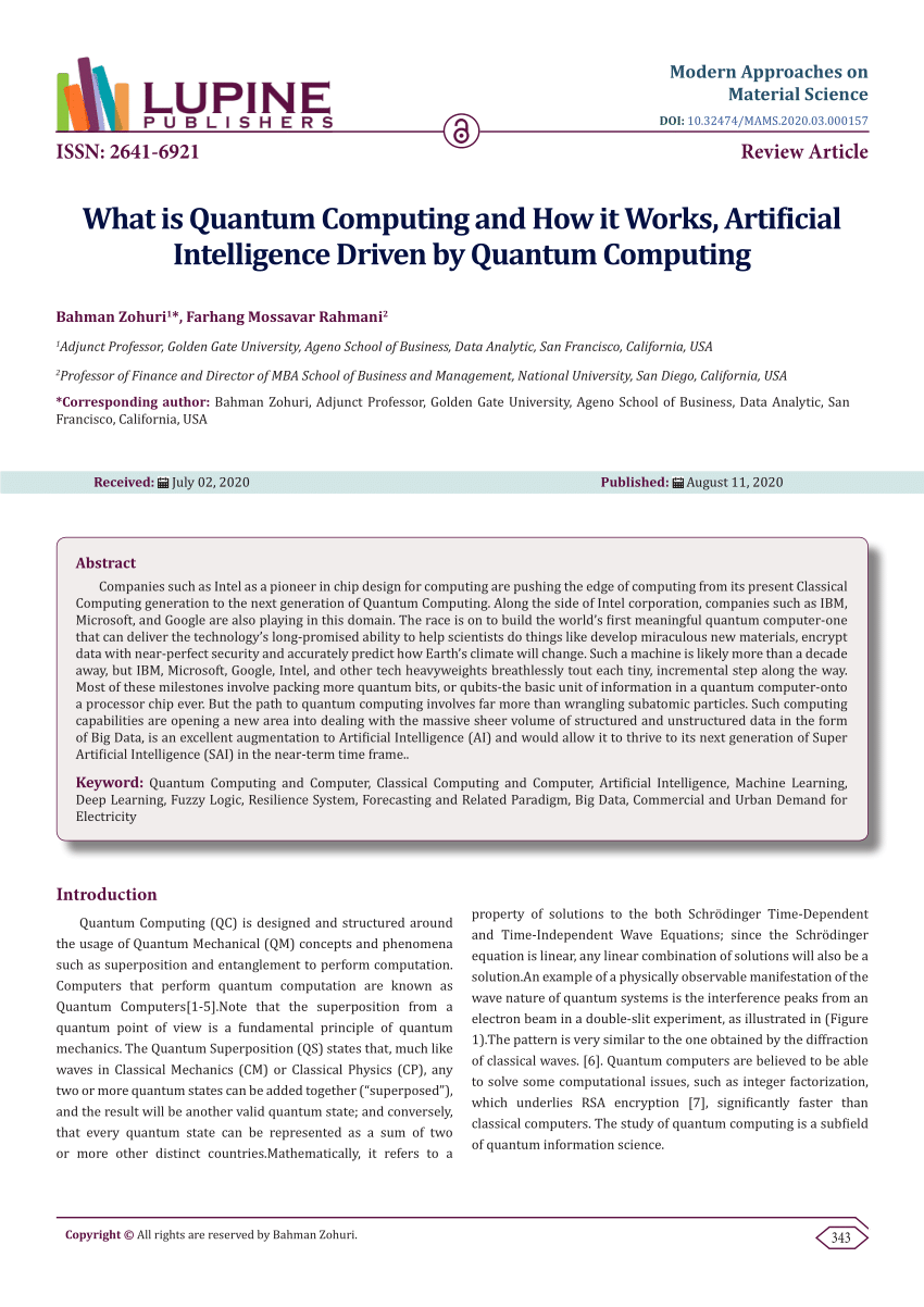 dissertation on quantum computing