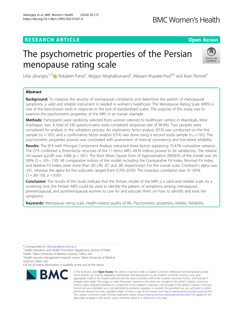 Development and validation of a new rating scale for perimenopausal  depression—the Meno-D