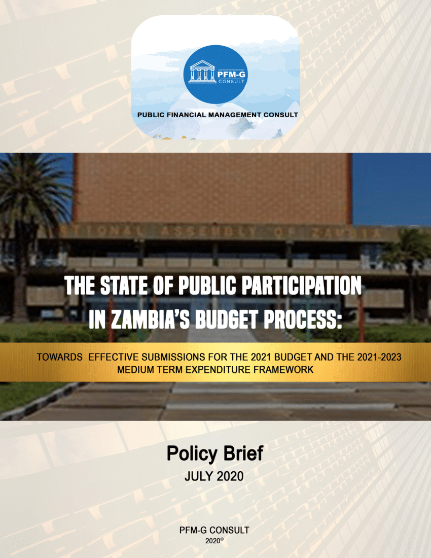 (PDF) The State of Public Participation in Zambia’s Budget Process