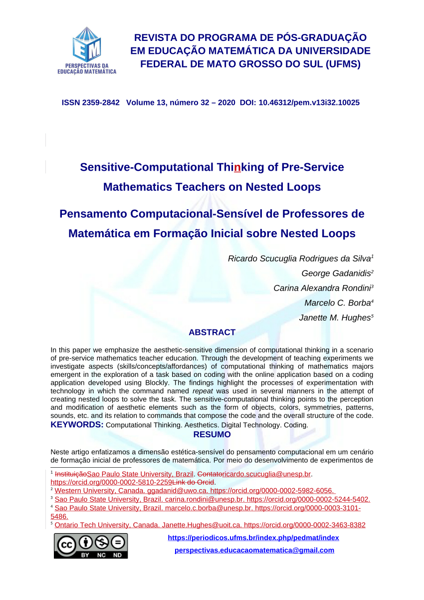 manager erection Achieve PDF) Sensitive-Computational Thinking of Pre-Service Mathematics Teachers  on Nested Loops
