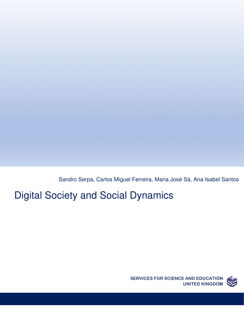 Pdf Digital Society And Social Dynamics