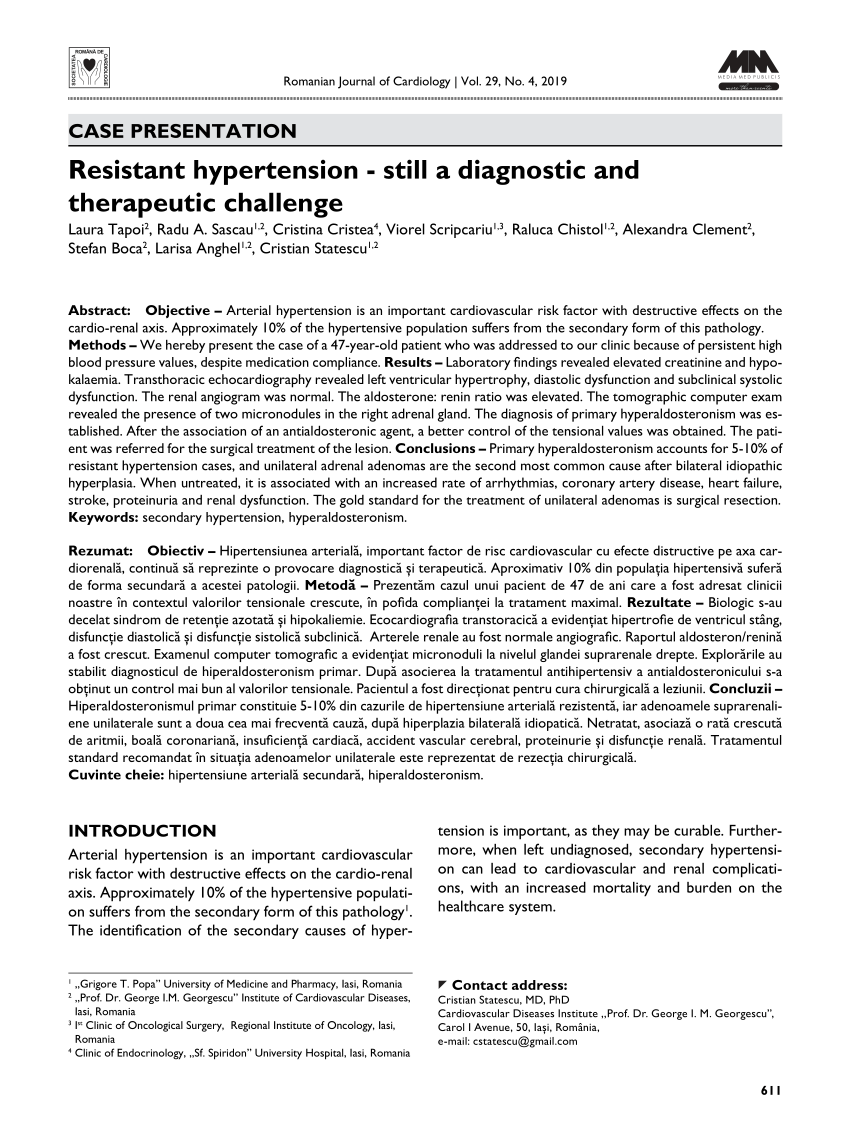 resistant hypertension case study