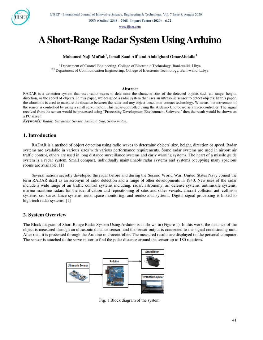 research paper on radar technology pdf