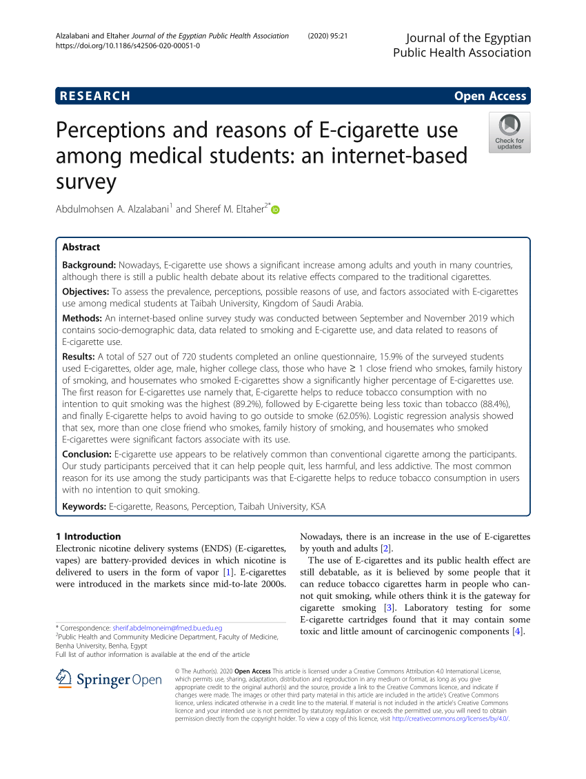 research paper about electronic cigarettes