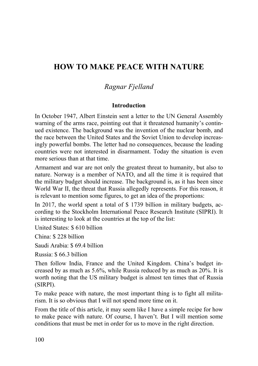 essay about finding peace