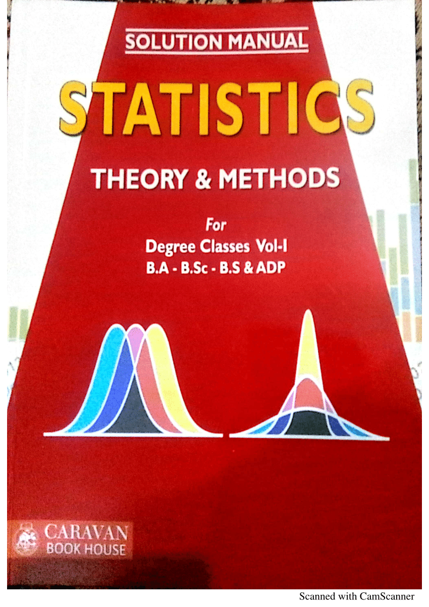 (PDF) SOLUTION MANUAL STATISTICS Theory & Method, Vol1