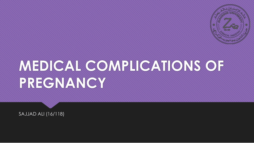 Pdf Medical Complications Of Pregnancy 