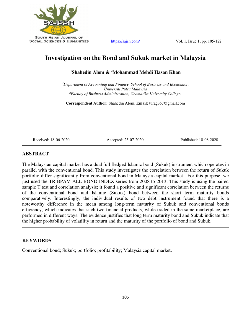 (PDF) Investigation on the Bond and Sukuk market in Malaysia