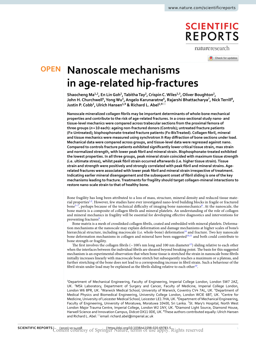 Linking nanoscale and macroscale: calculation of the change in