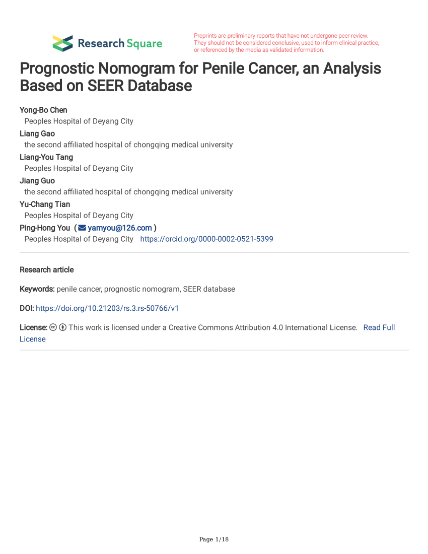 SEER Training: Penis