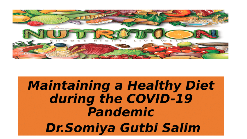 (PDF) Maintaining a Healthy Diet during the COVID-19 Pandemic