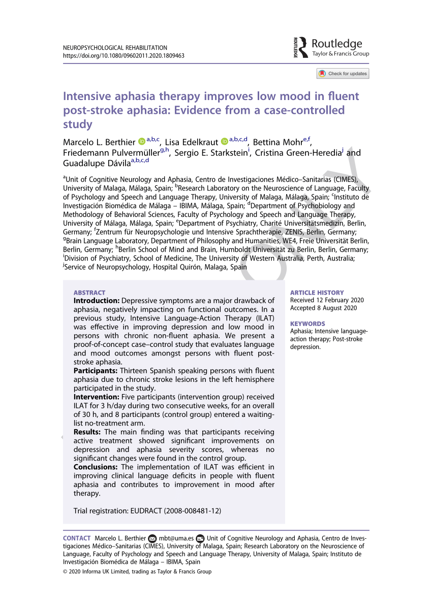 stroke aphasia case study