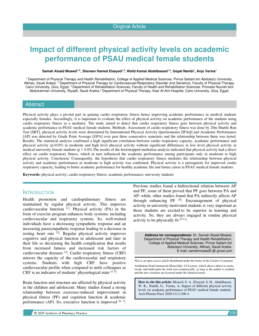 Exercise and the Brain: How Fitness Improves Academic Performance