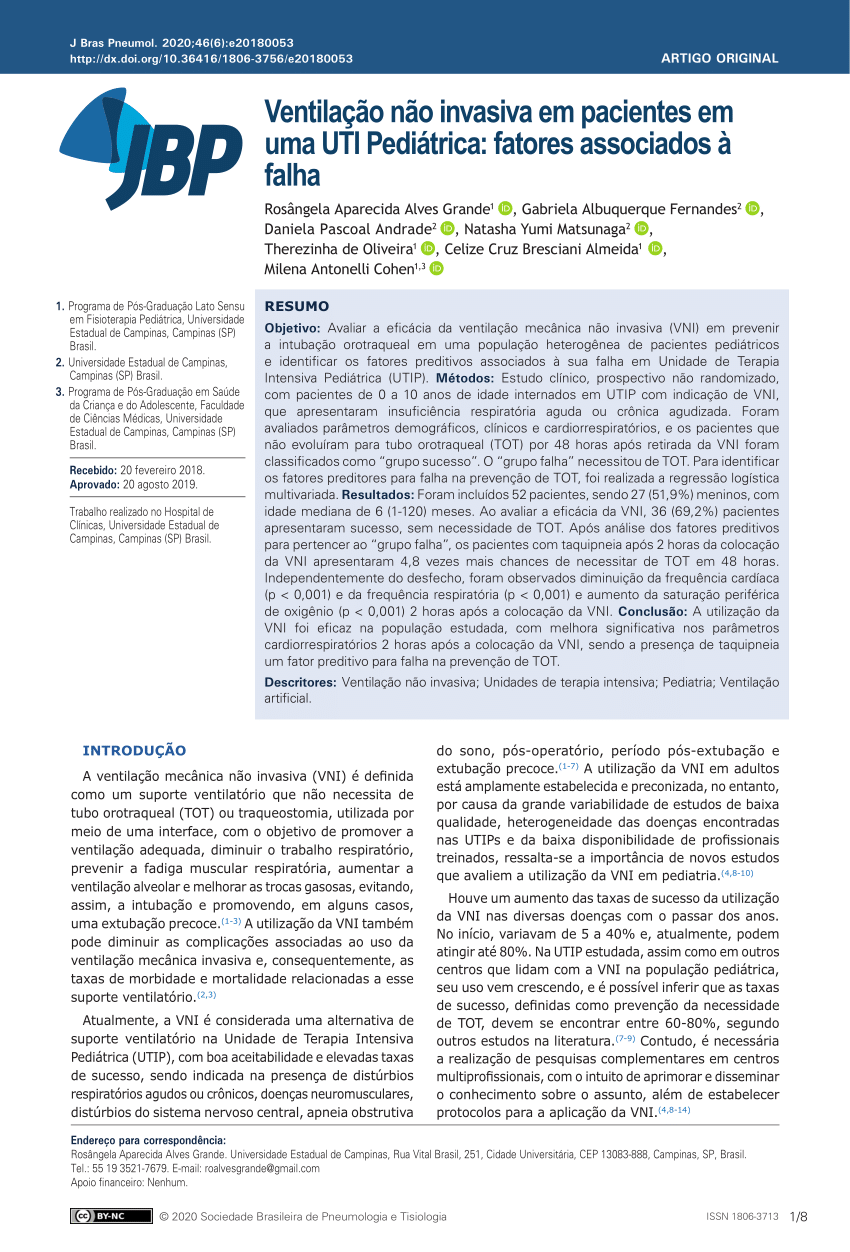 PDF) NAVA: Utilização de um novo modo de ventilação pulmonar mecânica  empediatria