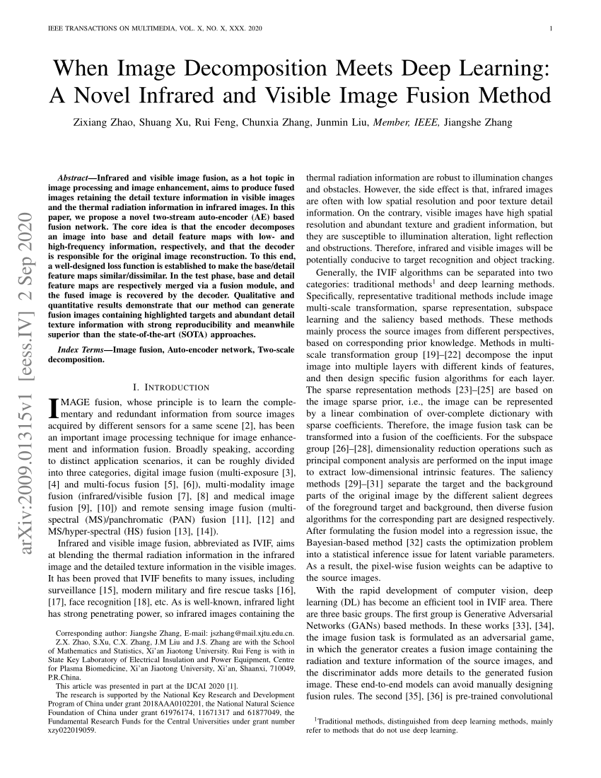 PDF) When Image Decomposition Meets Deep Learning: A Novel 