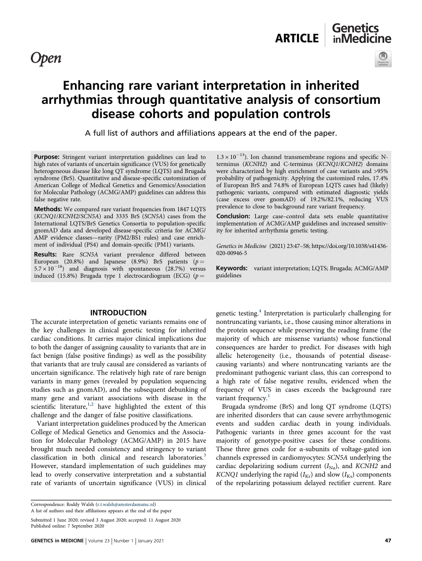 PDF) Enhancing rare variant interpretation in inherited ...