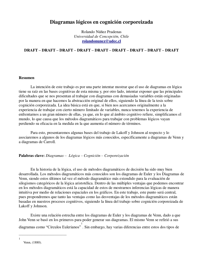 PDF) Diagramas lógicos en cognición corporeizada