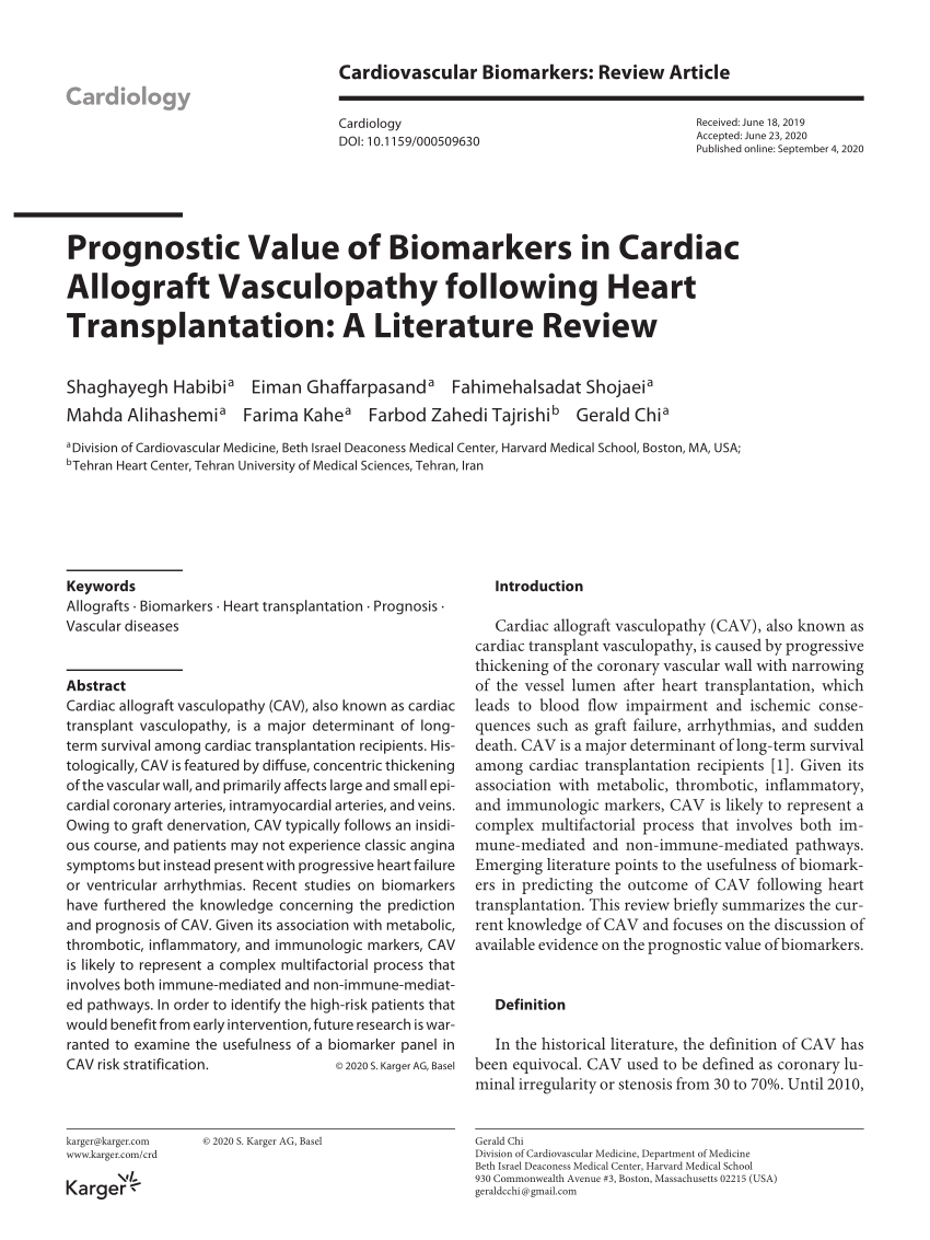 thesis on cardiac biomarkers