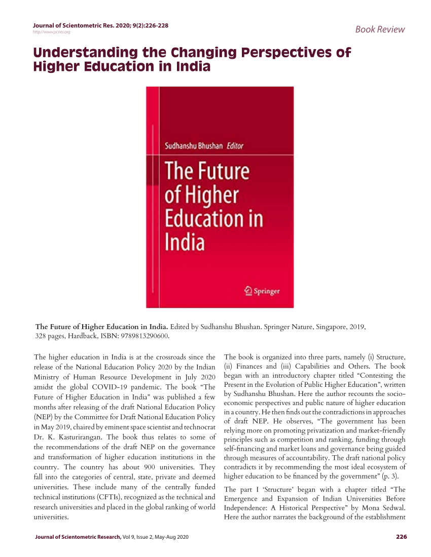 thesis on higher education in india