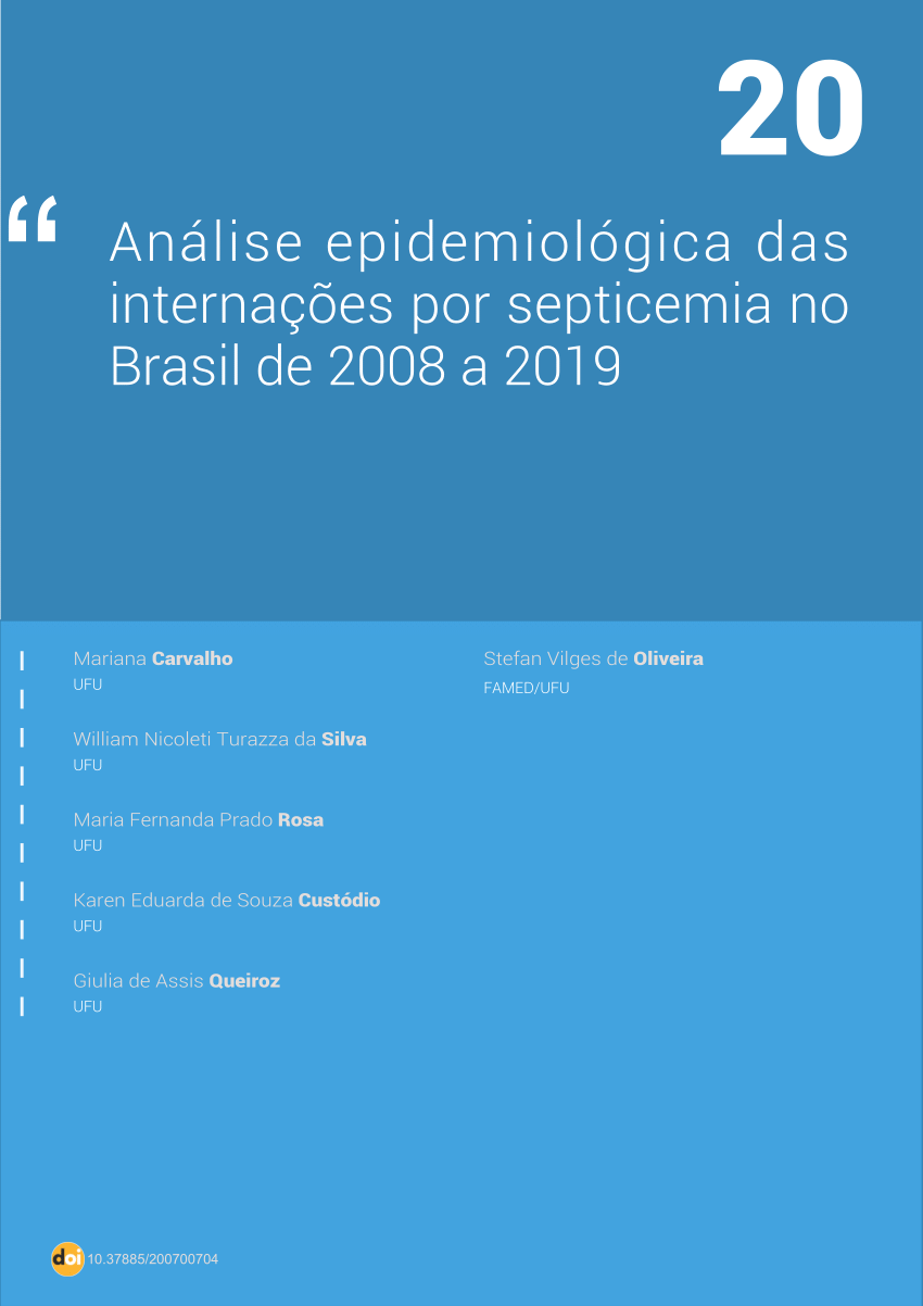 (PDF) Análise epidemiológica das internações por septicemia no Brasil