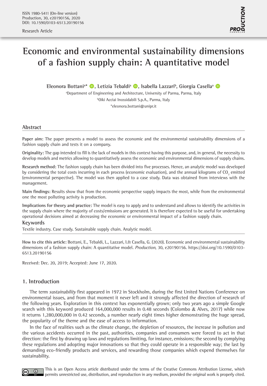 Supply Chain Management in the Fashion Industry - 1980 Words