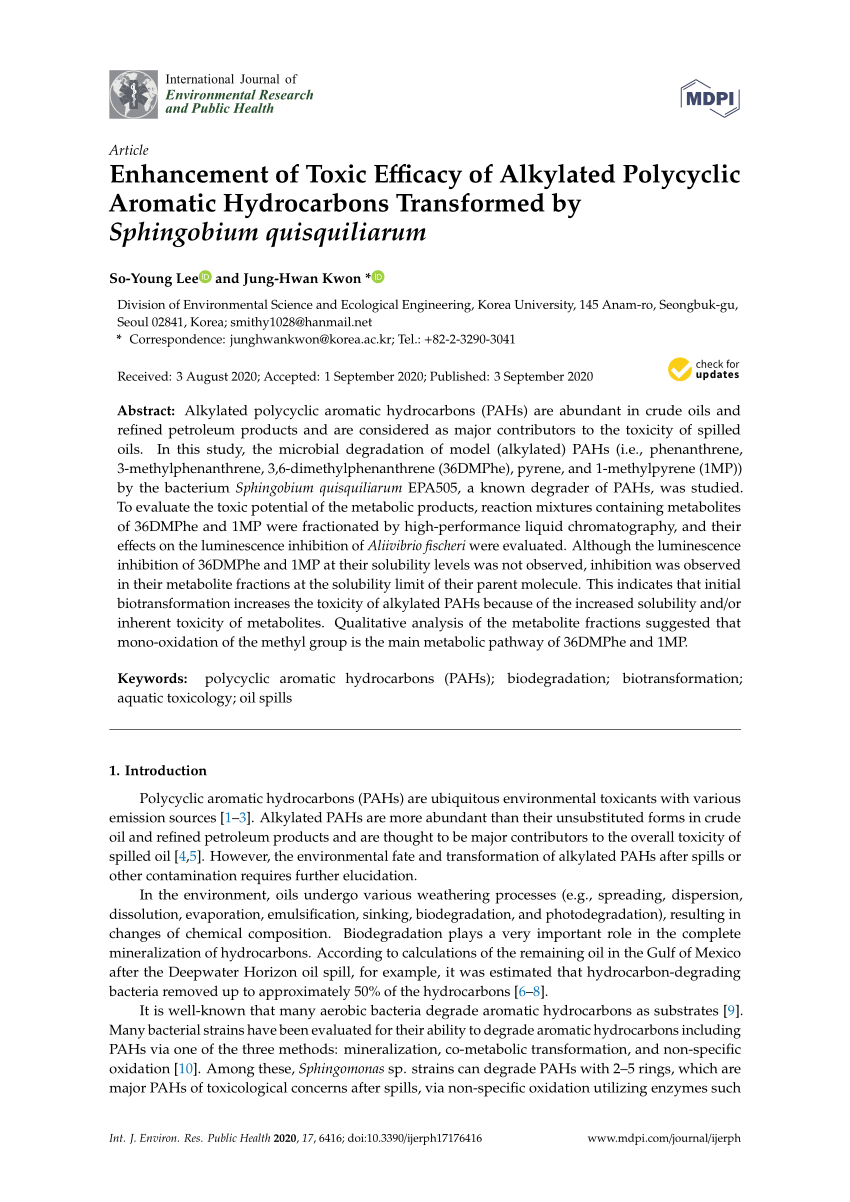 PDF) Enhancement of Toxic Efficacy of Alkylated Polycyclic 