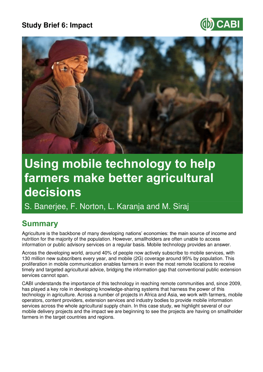 how can research help farmers