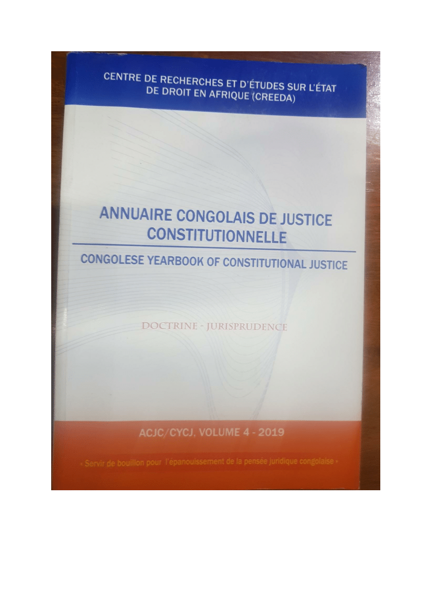 Pdf La Cour Constitutionnelle Et La Rectification D Erreurs Materielles Contenues Dans Ses Arrets Relatifs Au Contentieux Des Resultats Des Elections Legislatives Du 30 Decembre 18