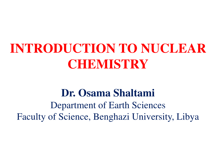 nuclear chemistry research paper