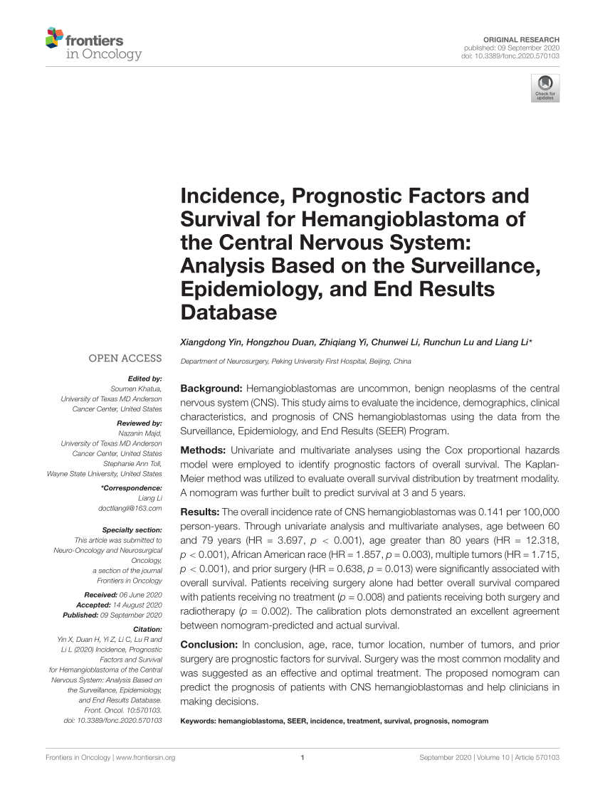 Frontiers  Clinical Characteristics of Patients With Benign