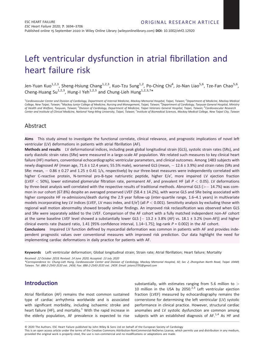 Myocardial strain to detect subtle left ventricular systolic dysfunction -  Tops - 2017 - European Journal of Heart Failure - Wiley Online Library