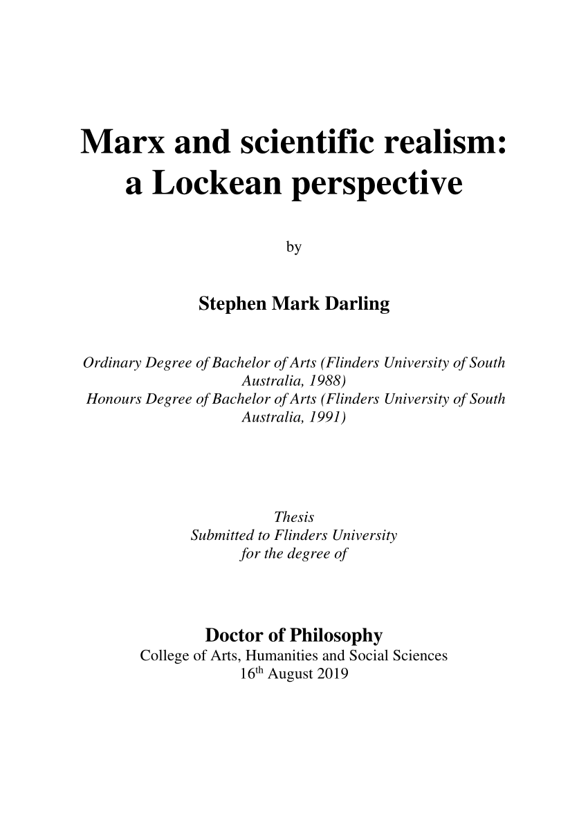 thesis about realism