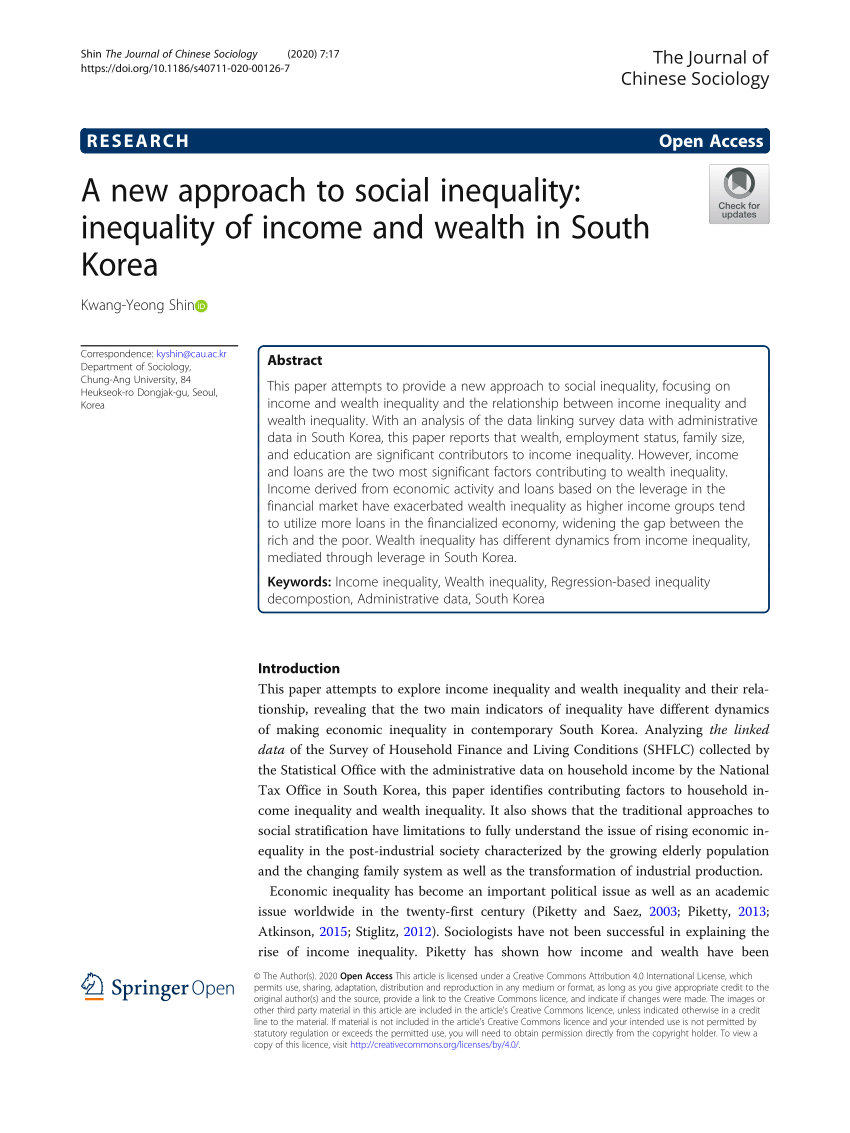 social inequality pdf