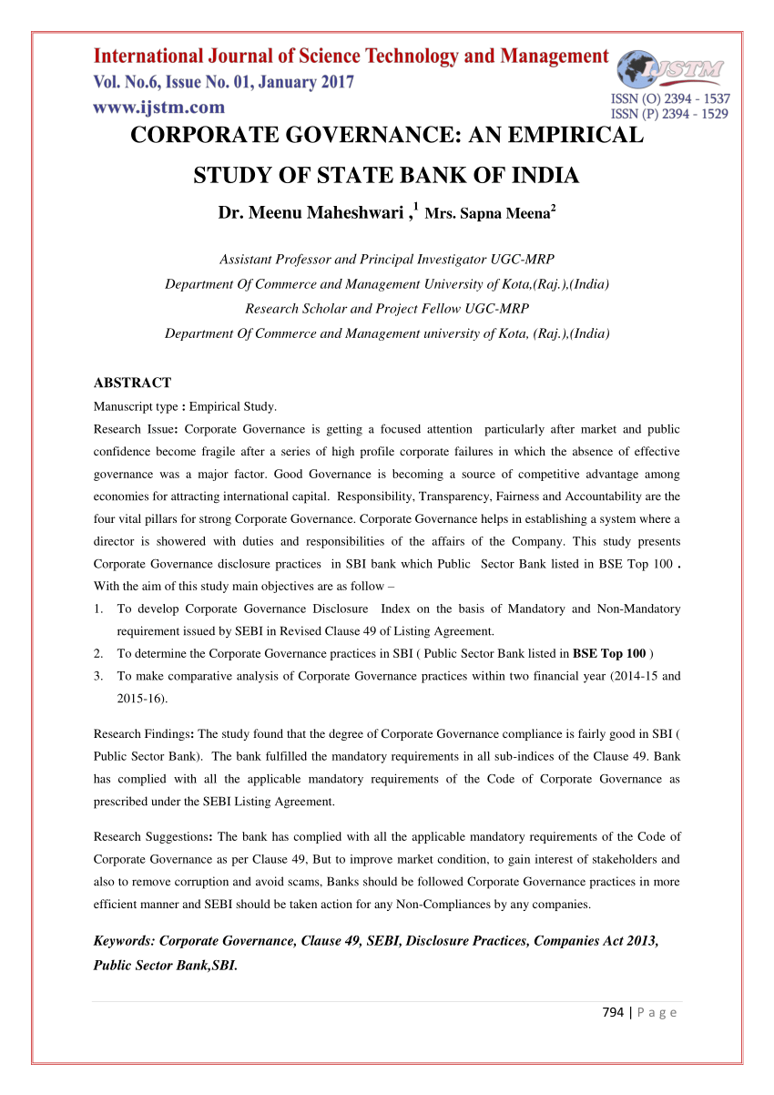 case study on corporate finance in india