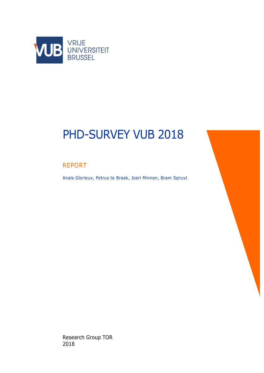 phd survey vub