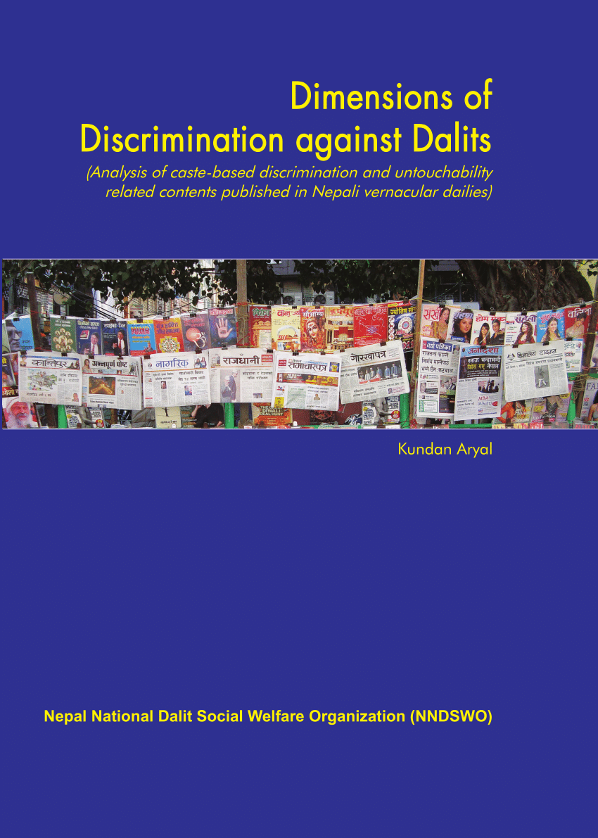 Pdf Dimensions Of Discrimination Against Dalits Discrimination