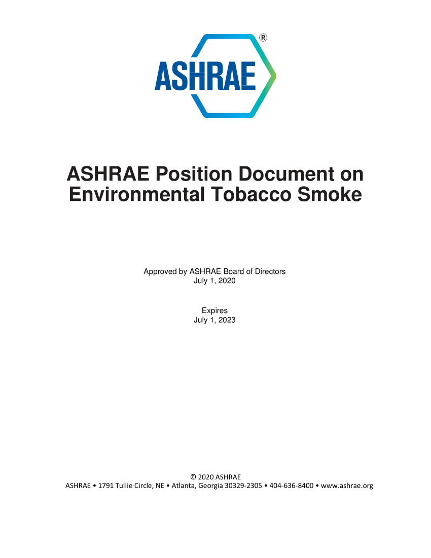 environmental tobacco smoke research paper
