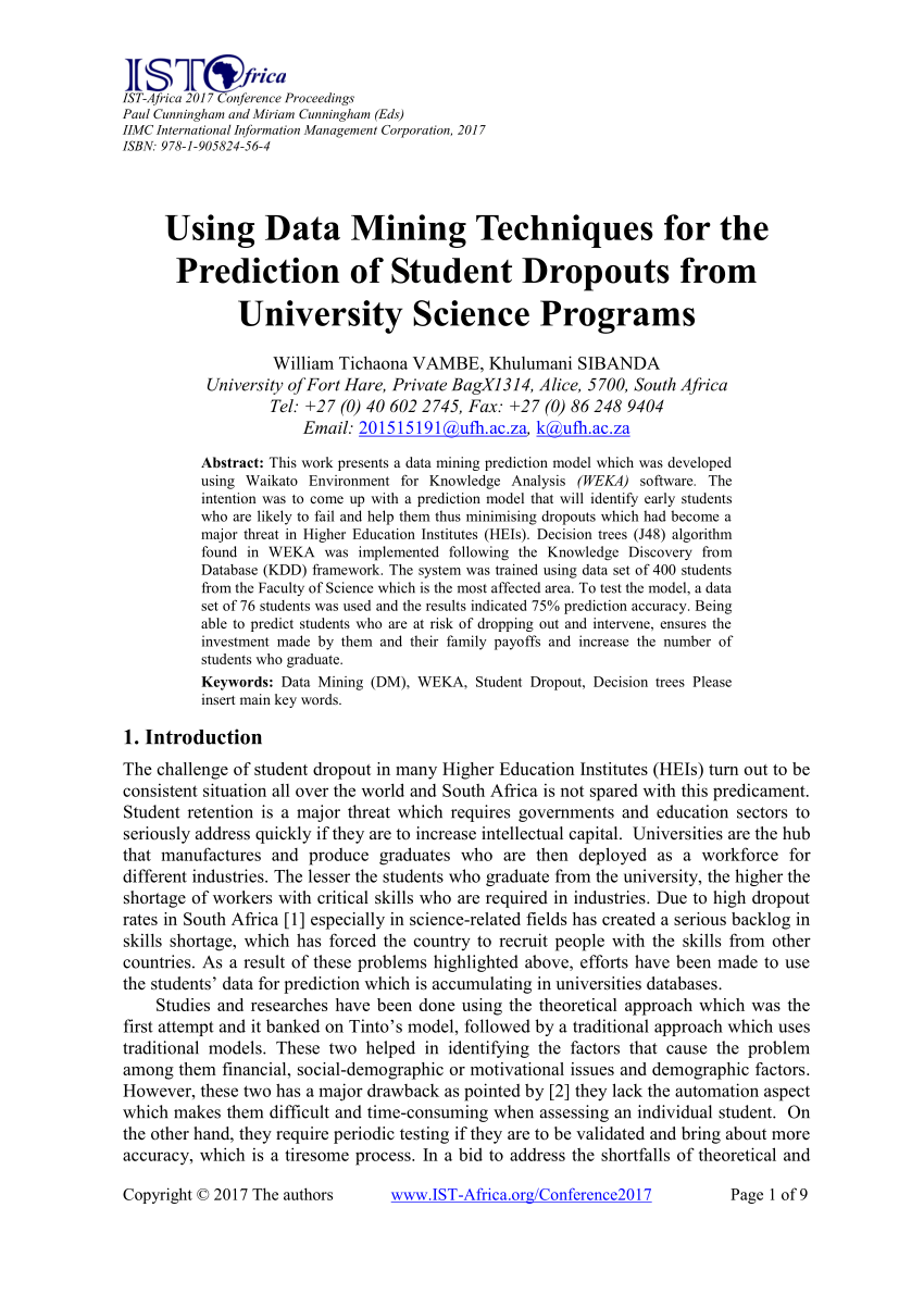 data mining research paper in computer science
