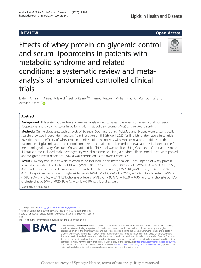 whey protein research articles pdf