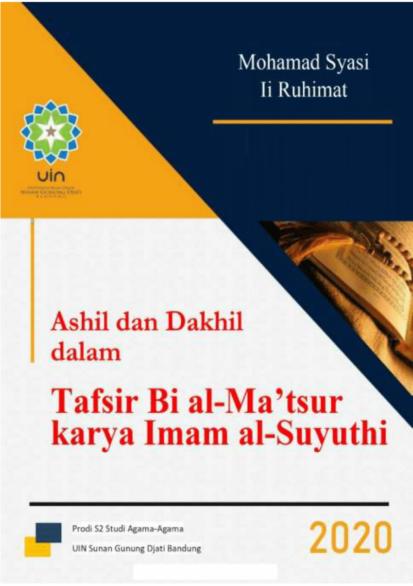 (PDF) Ashil dan Dakhil dalam Tafsir Bi alMa’tsur karya Imam al Suyuthi
