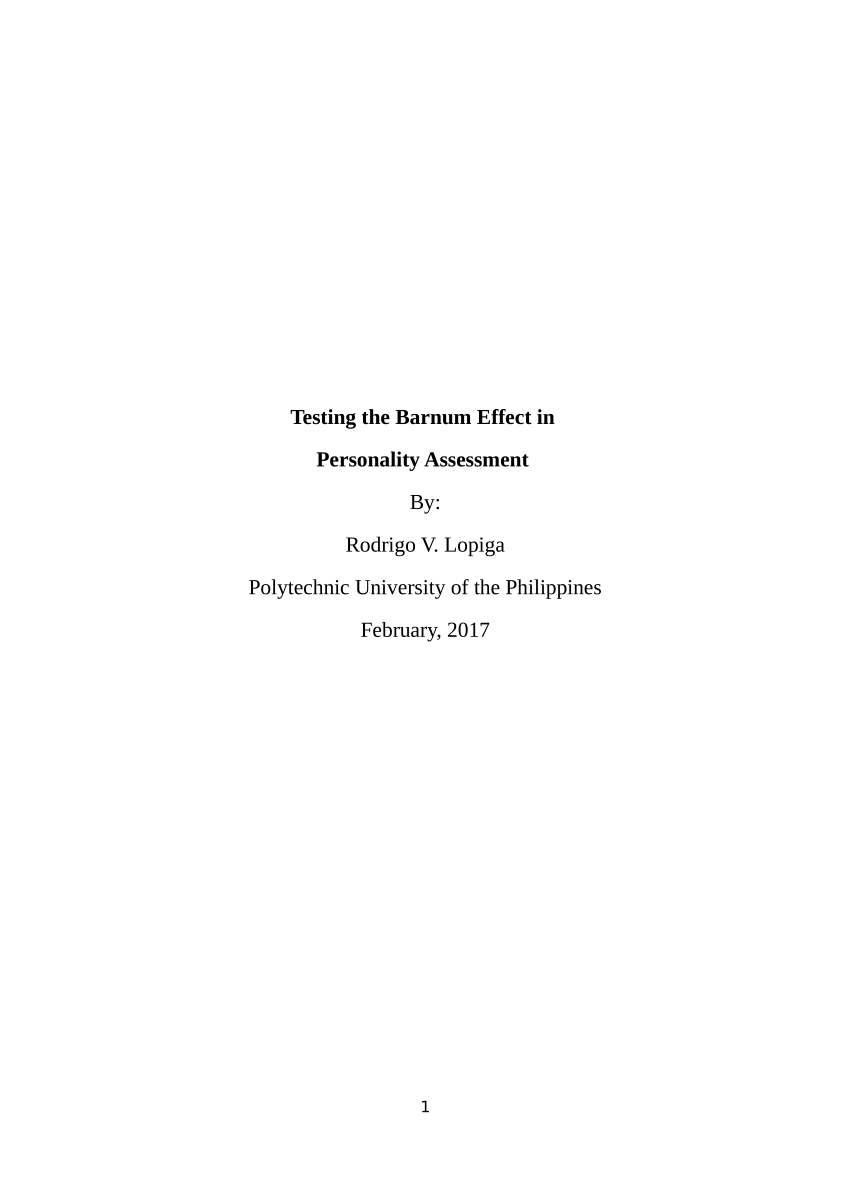 pdf-testing-the-barnum-effect-in-personality-assessment