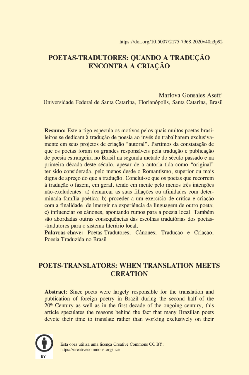 PDF) Cadernos de Tradução 40.  Andréia Guerini 