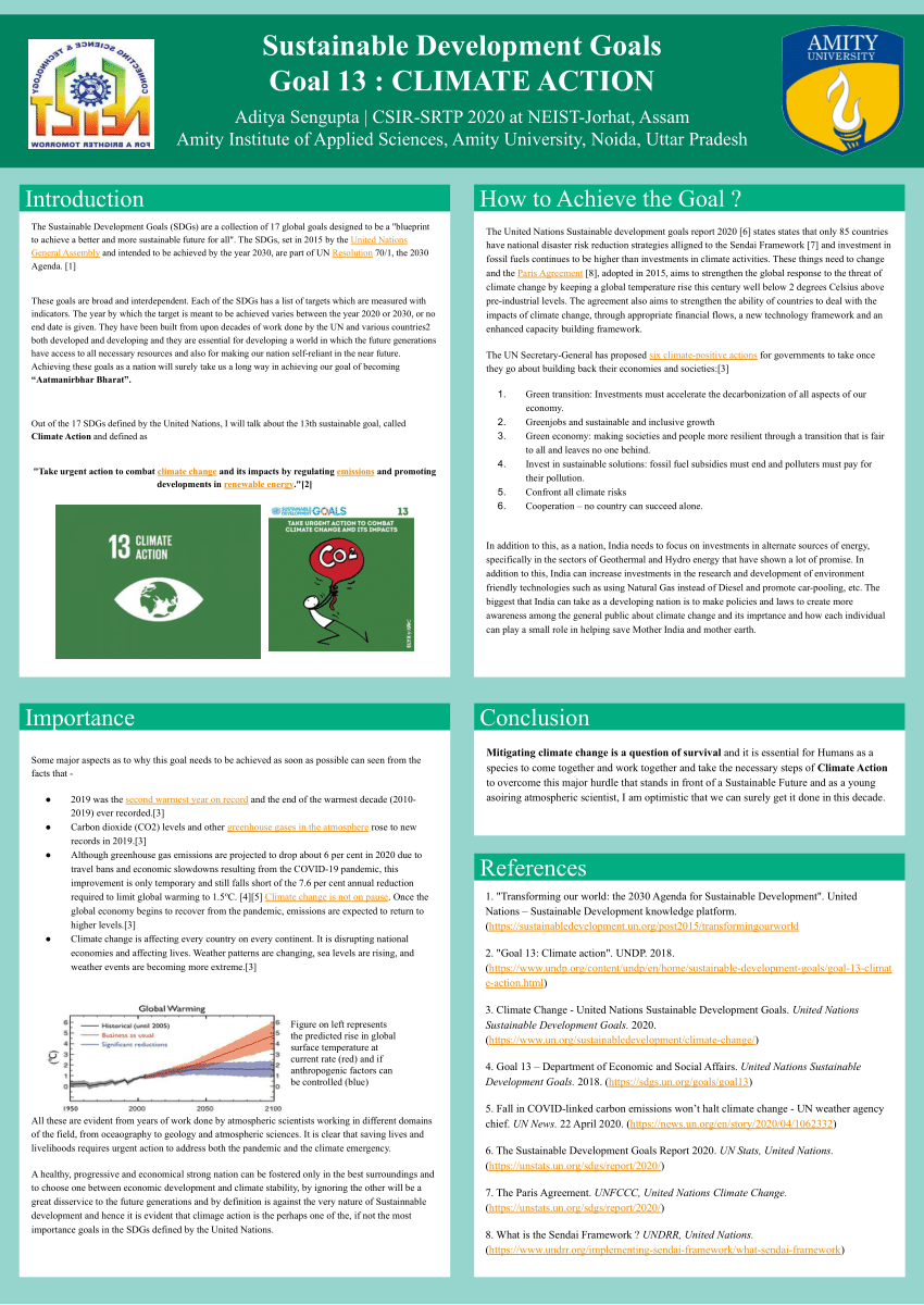 Pdf Sustainable Development Goals Goal 13 Climate Action