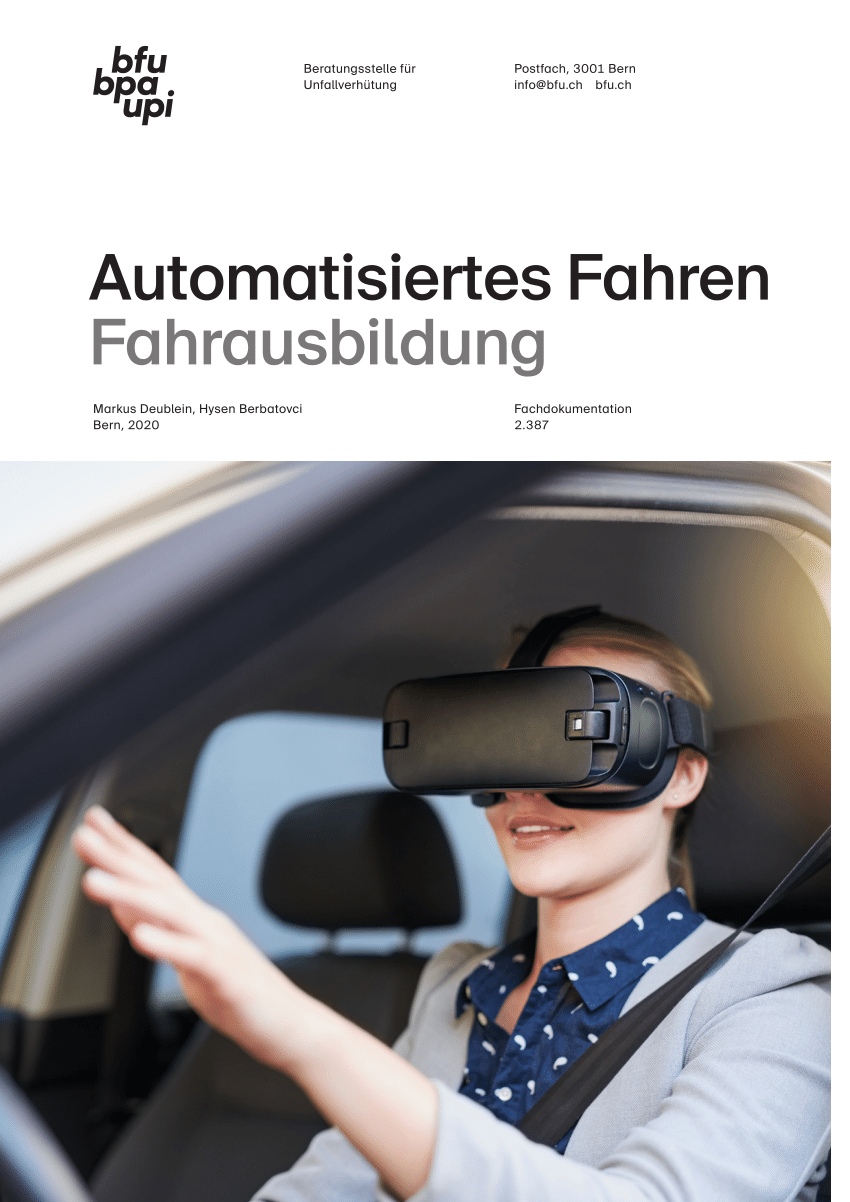 PDF) Automatisiertes Fahren - Fahrausbildung Automated Driving - Driver  Training